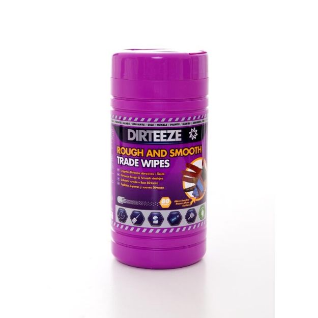 DIRTEEZE ROUGH & SMOOTH WIPES (80/TUB)