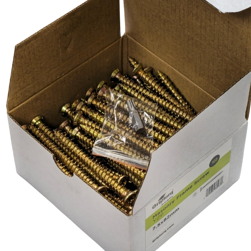 GRIPTORQ MASONRY FRAME SCREW (100 PK)