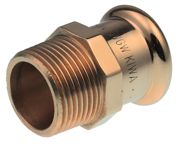 VSH XPRESS COPPER CRIMPED MALE THREADED ADAPTOR