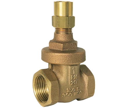 ART375LS BRONZE GATE VALVE FULL BORE LOCKSHIELD WRAS