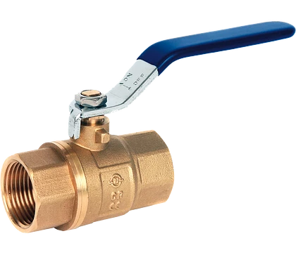 ART50 2 PIECE DZR BRASS BALL VALVE FULL BORE SCREWED
