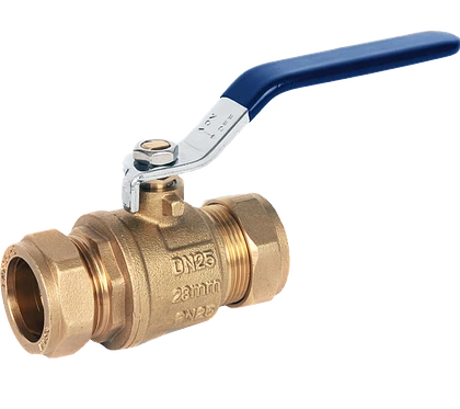 ART59 DZR BRASS BALL VALVE FULL BORE COMPRESSION ENDS