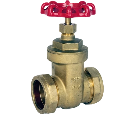 ART615 BRASS GATE COMPRESSION ENDS