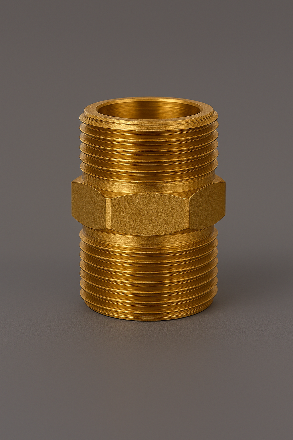 BRASS SCREWED HEX NIPPLE