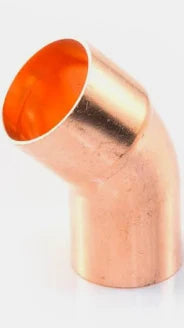 COPPER ENDFEED OBTUSE ELBOW 45 DEGREE FTG X C