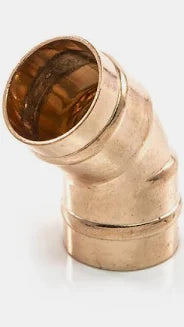 COPPER SOLDER RING 45 DEGREE BEND