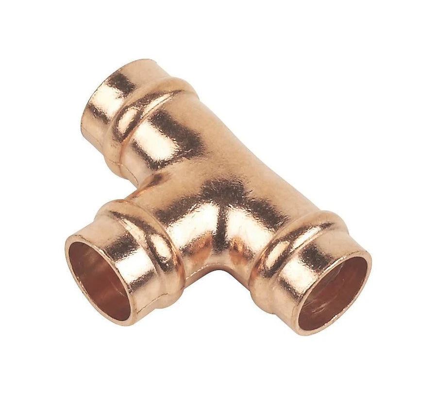 COPPER SOLDER RING EQUAL TEE