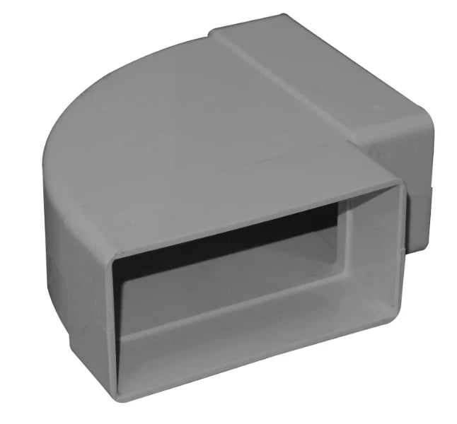 PVC FLAT CHANNEL DUCT 90 DEGREE HORIZONTAL BEND