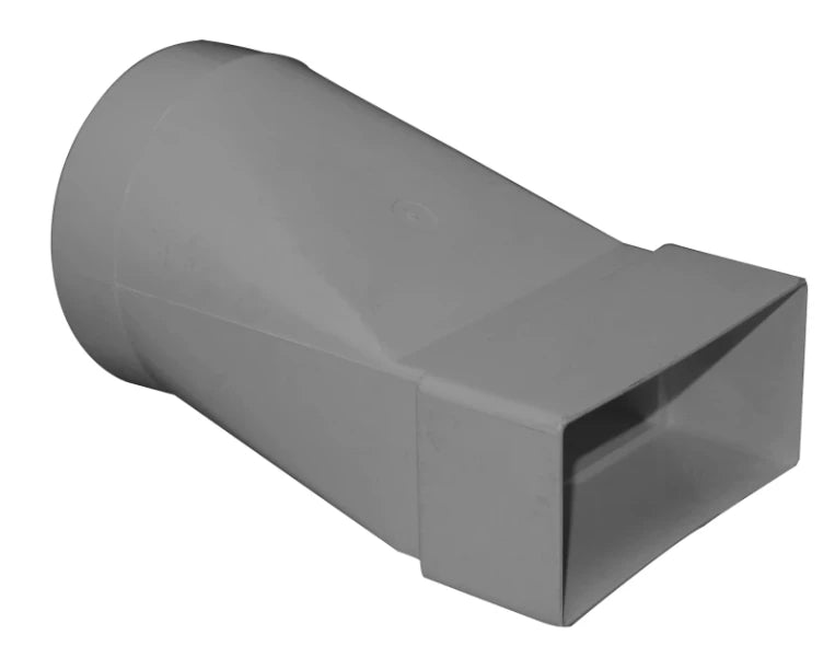 PVC FLAT CHANNEL DUCT HORIZONTAL STRAIGHT ADAPTOR