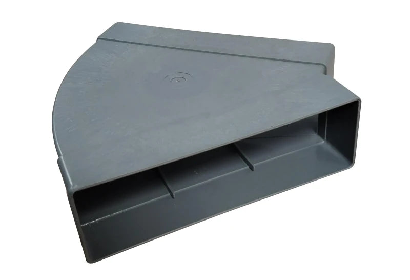 PVC FLAT CHANNEL DUCT 45 DEGREE HORIZONTAL BEND
