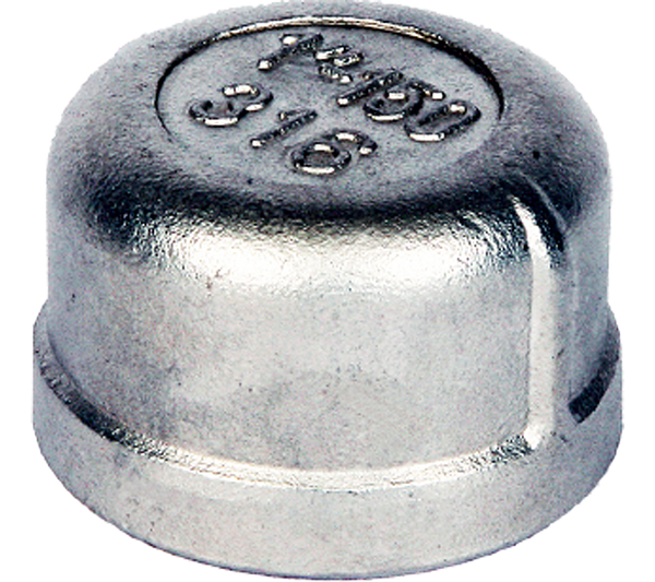 ROUND CAP 316 STAINLESS STEEL 150LBS