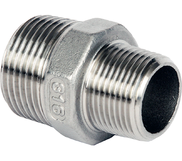 REDUCING HEX NIPPLE 316 STAINLESS STEEL 150LBS