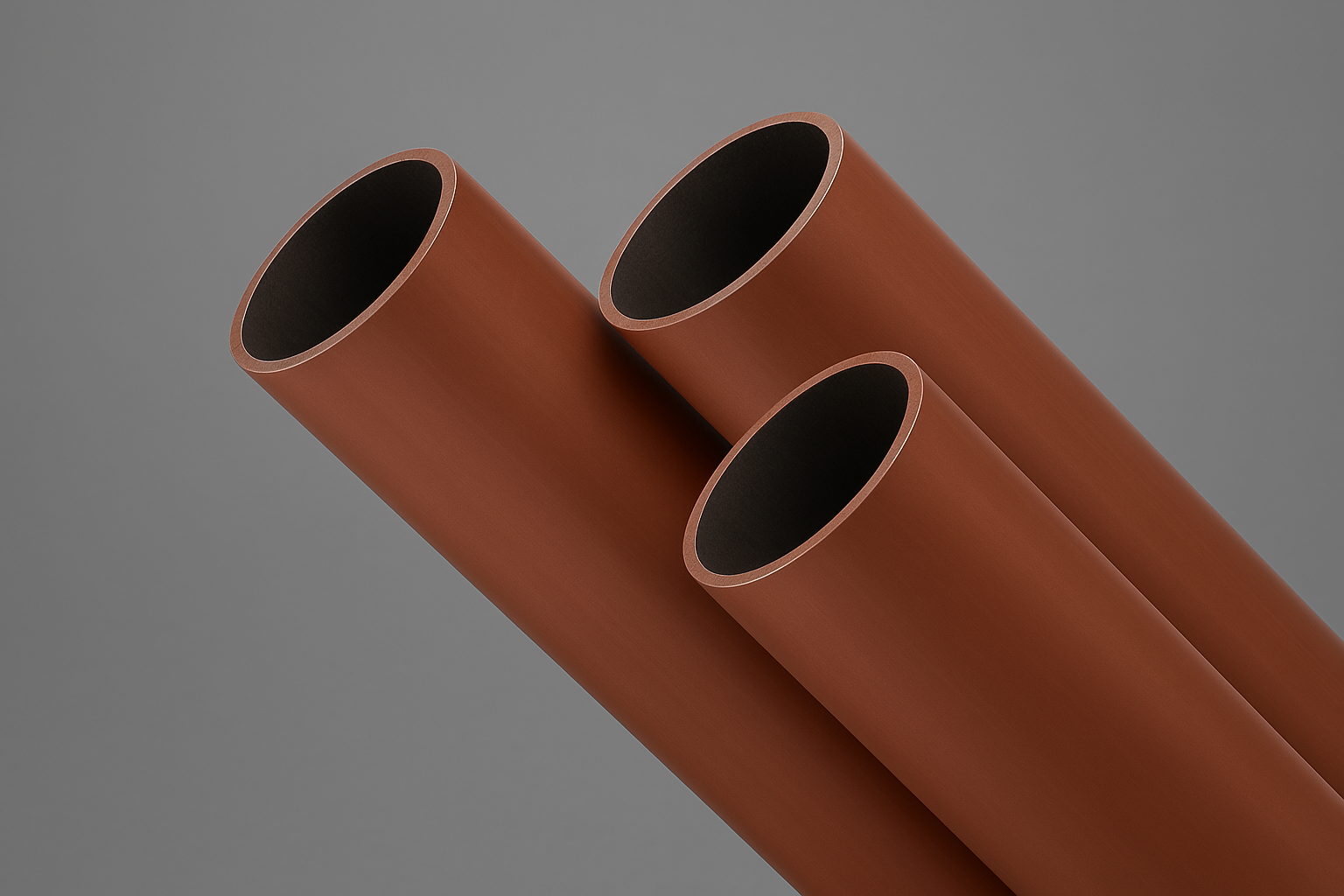 HEAVY TUBE PLAIN END PAINTED RED