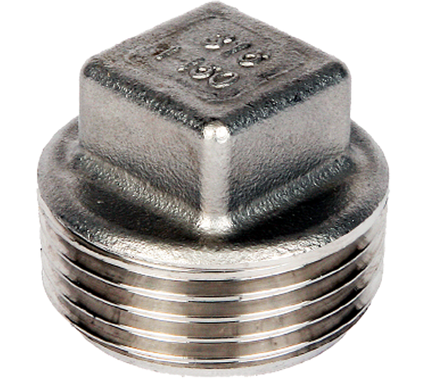 SQUARE HEAD PLUG 316 STAINLESS STEEL 150LBS