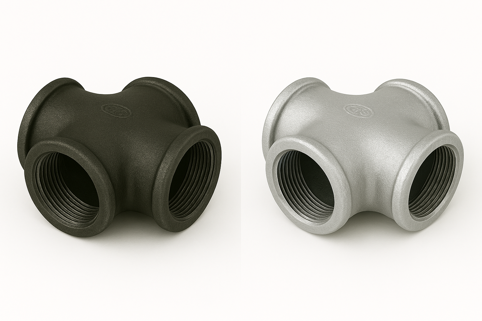 TSP FIG 180 CROSS TEE MALLEABLE FITTING