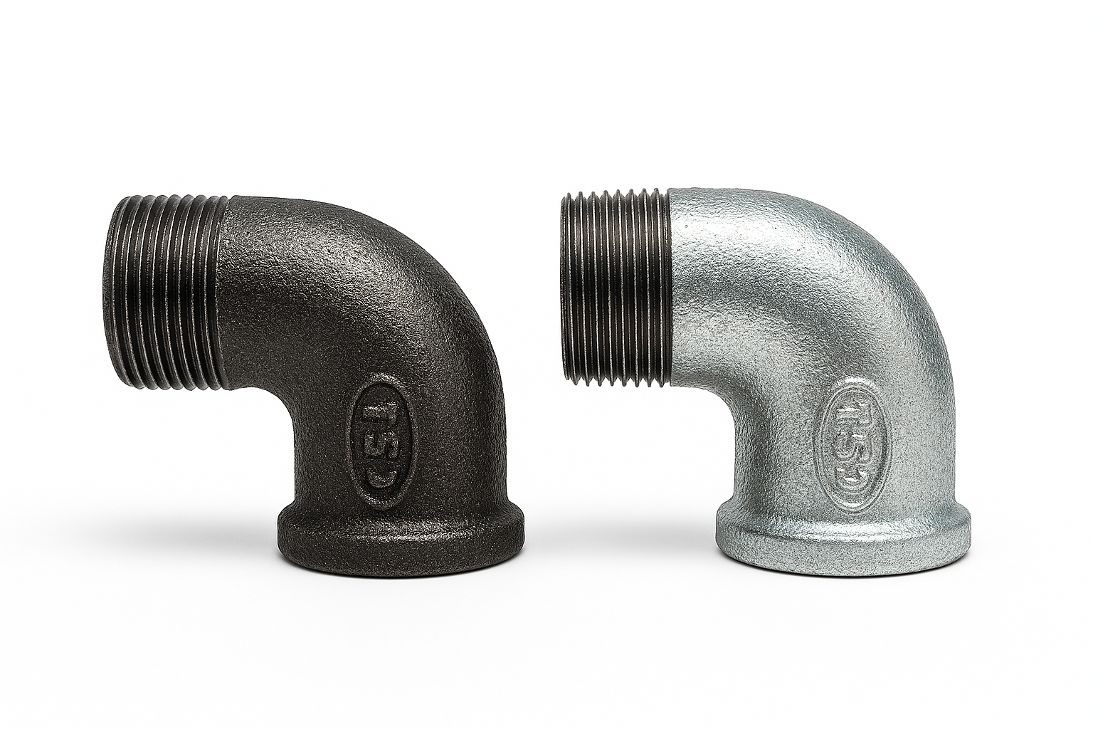 TSP FIG 92 MF 90 DEG ELBOW MALLEABLE FITTING
