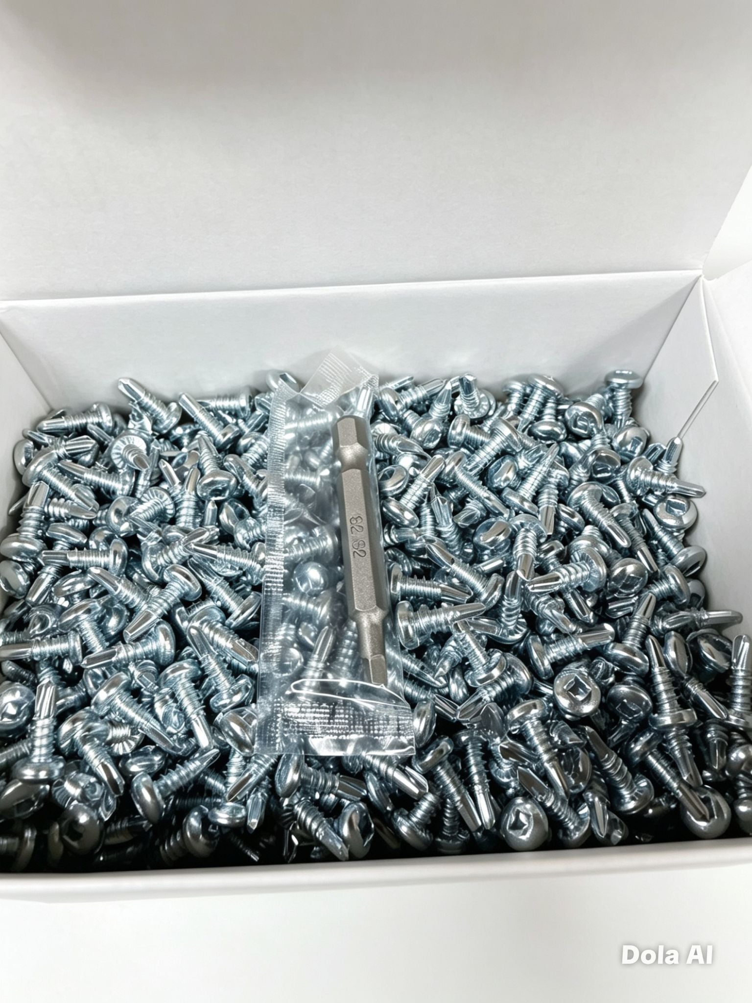4.2 X 13MM SQUARE DRIVE SELF DRILL SCREW  ZINC PLATED + BIT