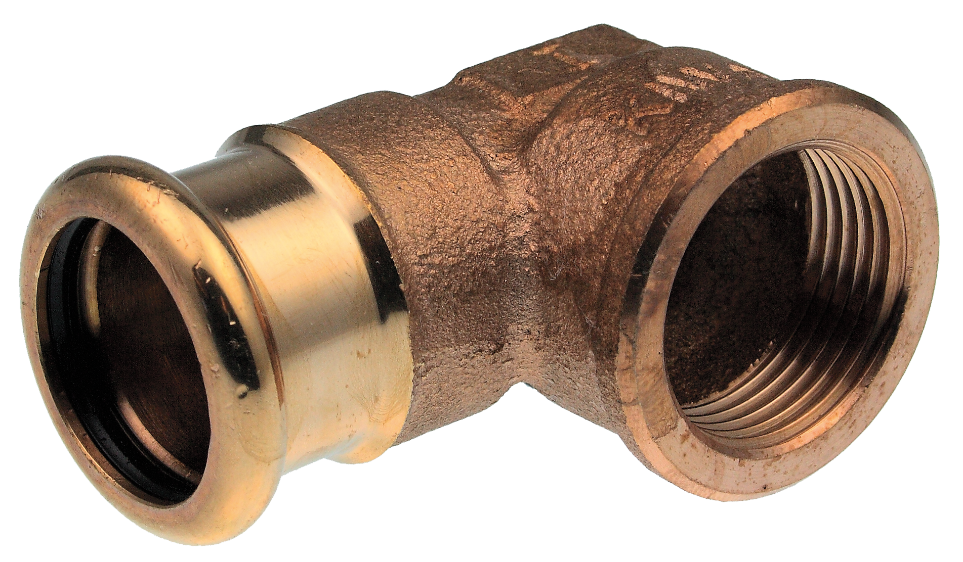 XPRESS COPPER CRIMPED 90 DEGREE FEMALE THREADED ELBOW