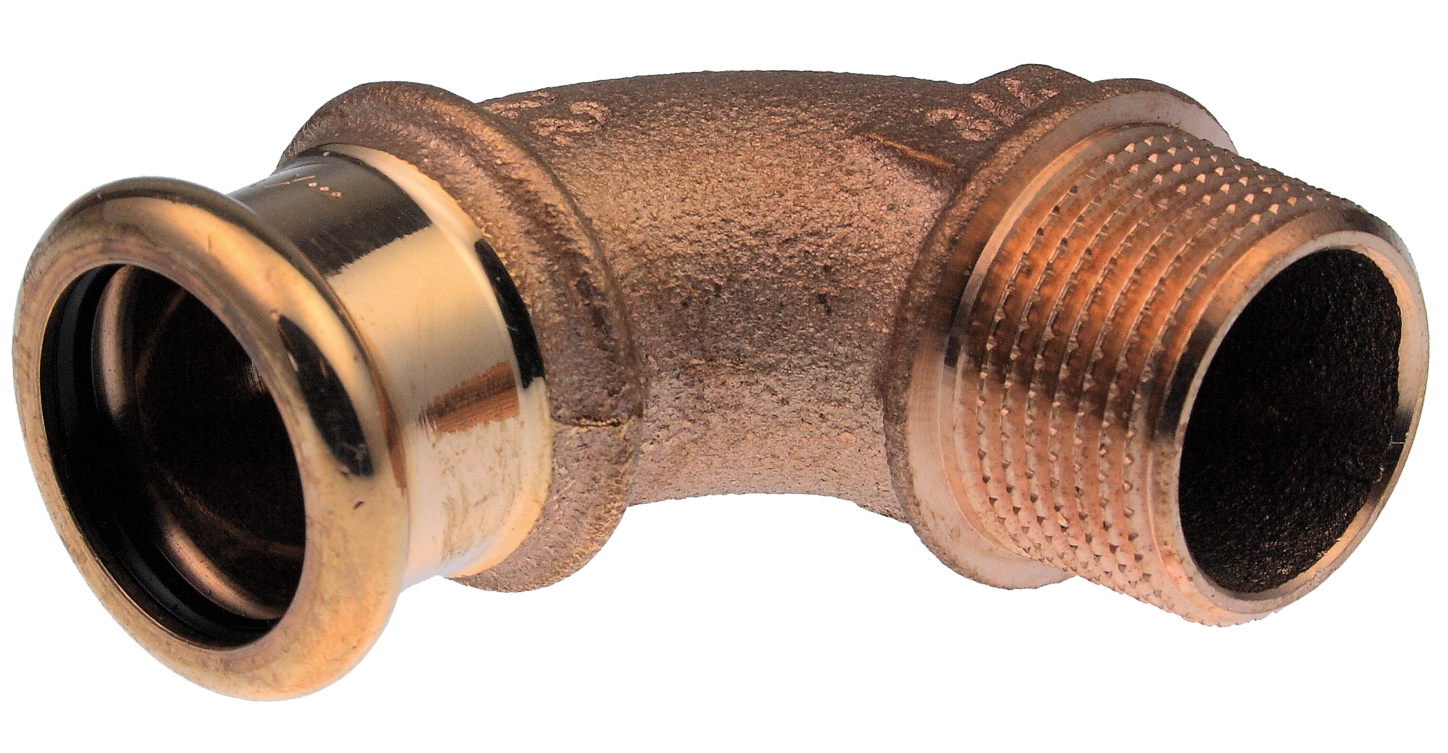 XPRESS COPPER CRIMPED 90 DEGREE MALE THREADED ELBOW