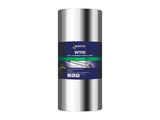 BOSTIK W110 SELF ADHESIVE ALUMINIUM THERMAL ACOUSTIC WRAP 4.5 X 0.5M X 4MM
